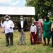 President Yoweri Kaguta Museveni with one of the model farmer in West Nile