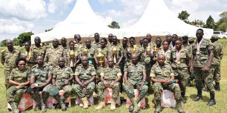 The UPDF best performers in sports at Bombo barracks