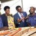 State House Comptroller Mrs Jane Barekye with Katikkiro Mayiga during the launch of Zonal Industrial Hub in Masaka