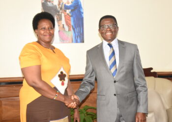 Ms. Jane Barekye and Katikkiro Mayiga