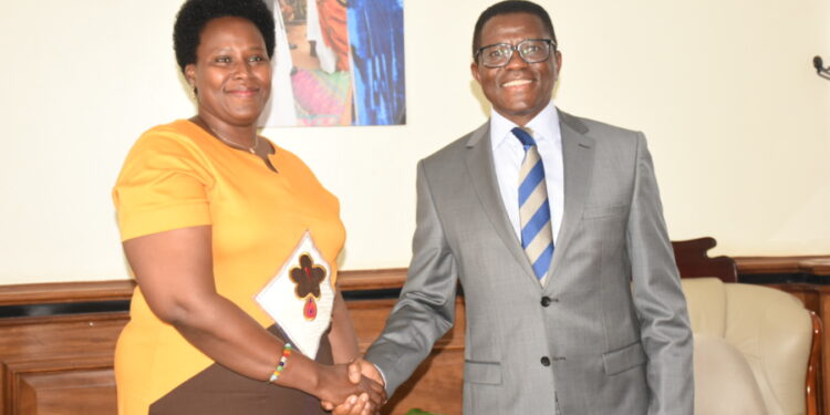 Ms. Jane Barekye and Katikkiro Mayiga