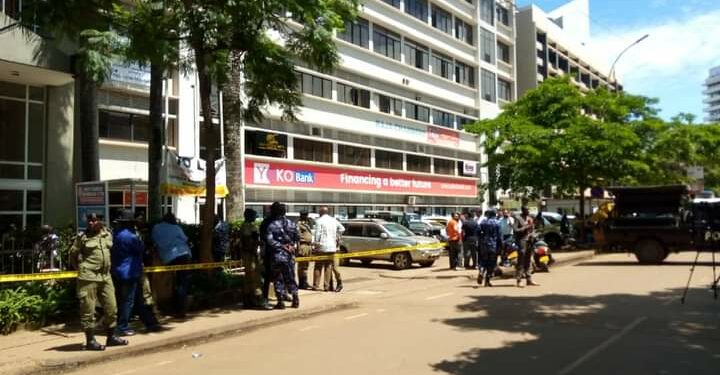 Police seals off crime scene