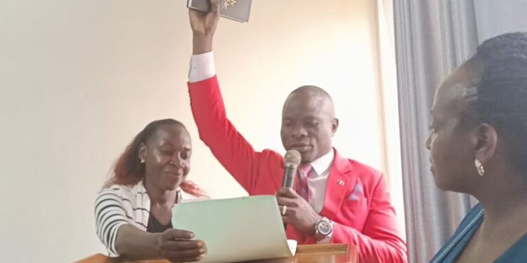 George Muwonge swears in after being elected Deputy Speaker