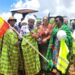 Hon. Frank Tumwebaze, Minister for Agriculture, Animal Industry & Fisheries launching the tractor hire scheme in Karamoja subregion. Photo by MAAIF