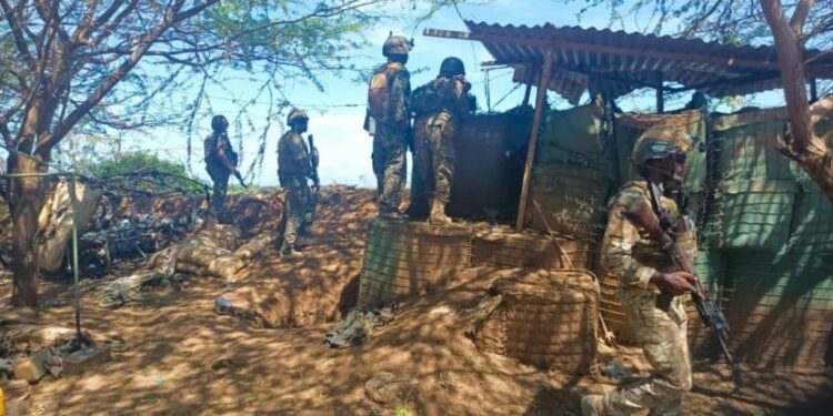 UPDF soldiers in Somalia