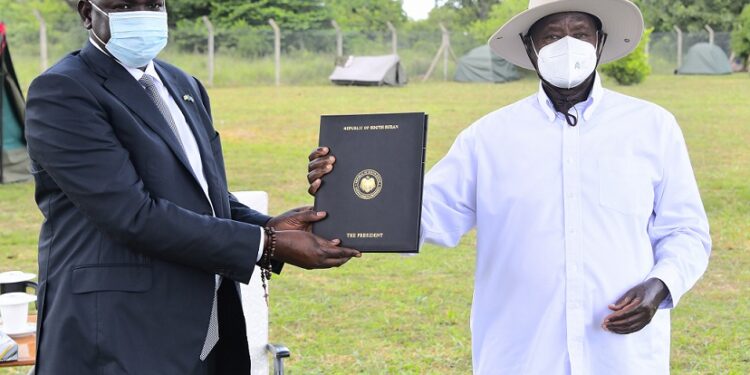 President Museveni receives special message from South Sudan President Salva Kiir