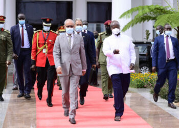 State Visit of HE Brahim Ghali, President of the Saharawi Arab Democratic Republic - State House Entebbe