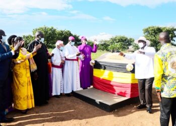 President Yoweri Museveni in Otuke district
