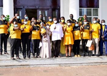 President Museveni with members of Buganda for Museveni Movement