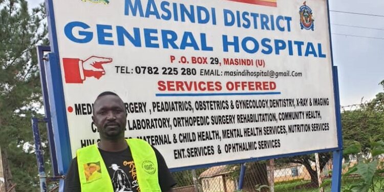 Mr Tunura Brian at Masindi Regional Referral Hospital