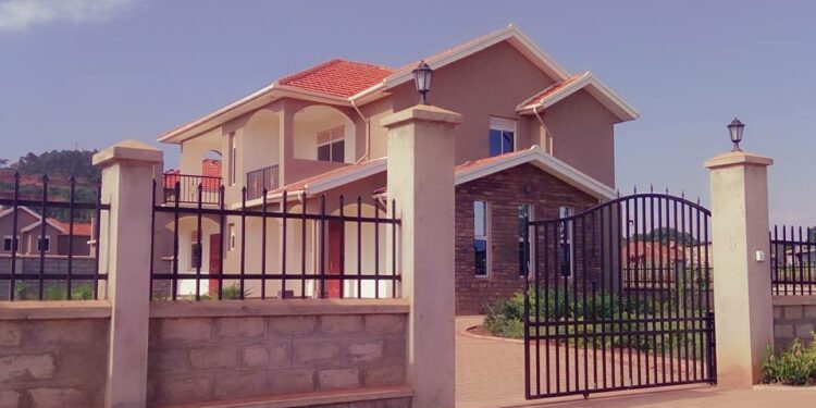 One of the houses in Mirembe Villas-Kigo Estate