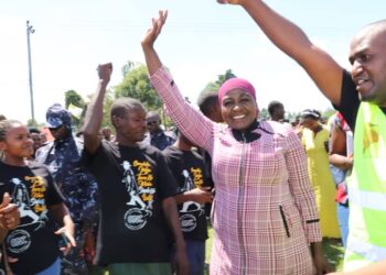 ONC Boss Hajjat Hadijjah Namyalo being welcomed in Rukungiri