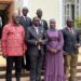 Faridah Nakazibwe in a group photo with Buganda Kingdom leaders