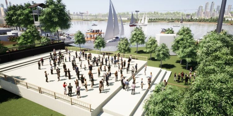 The artistic impression of how the source of the Nile will look like