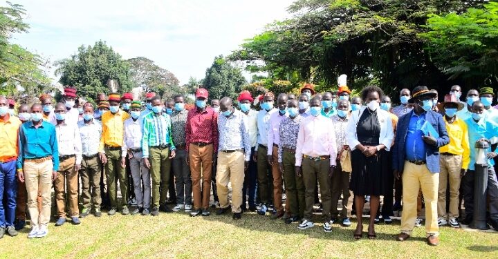 A group of Karachuna after meeting President Museveni