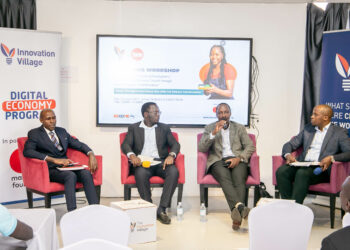 Panel discussions at the SMEs one day workshop at the Innovation Village in Kampala on Wednesday