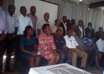 Participants at the PELUM Uganda and GIZ stakeholders meeting in a group photo at Skyz Hotel on Friday
