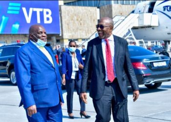 Dr. Ruhakana Rugunda arrives in Russia