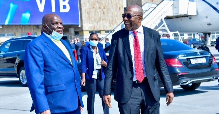 Dr. Ruhakana Rugunda arrives in Russia