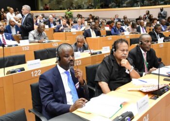 Deputy Speaker Thomas Tayebwa in Brussels