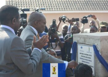 Kabaka Mutebi during the launch of Sentema Estate