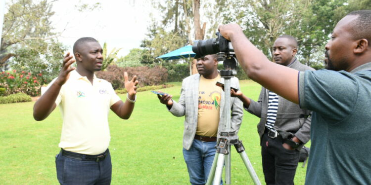 Equal Opportunities Commission Senior Communications Officer Yusuf Musasanza Adresses Journalists in Kabale District