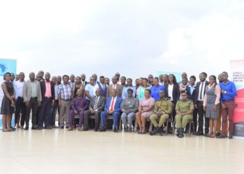 Participants in the AFIC training on freedom of expression, access to information for promotion of free & fair elections in Uganda gather for a photo moment at Skyz Hotel Naguru. July 13th, 2023