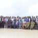 Participants in the AFIC training on freedom of expression, access to information for promotion of free & fair elections in Uganda gather for a photo moment at Skyz Hotel Naguru. July 13th, 2023