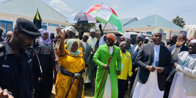 PM Robinah Nabbanja with Sheikh Erias Kigozi