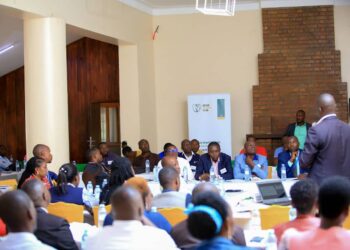 Bankers attend a Financial Institutions Training workshop on transition to green financing in Uganda in Ntungamo Municipality. July 25th, 2023.