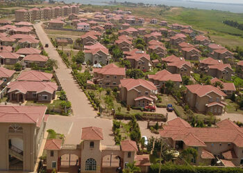 Aerial view of Mirembe Villas Kigo