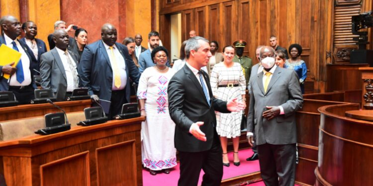 President Museveni meets with Serbia's National Assembly President