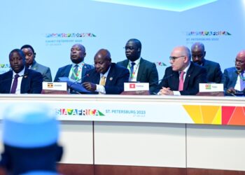 President Museveni during the Russia-Africa summit