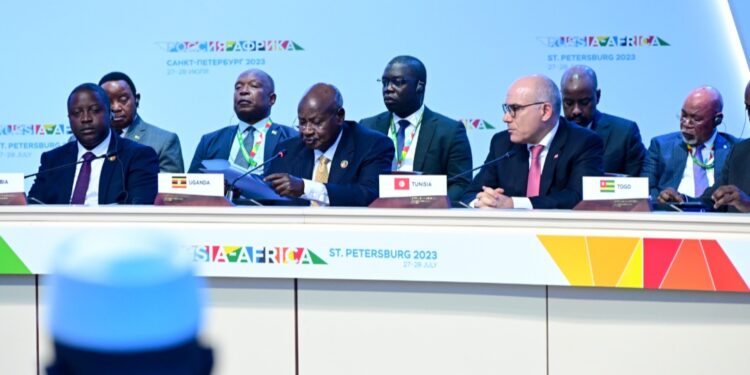 President Museveni during the Russia-Africa summit