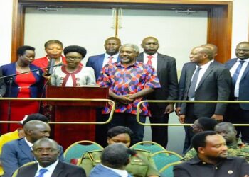 Hon. Eunice (3rd L) takes oath of MP