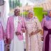 Hajjati Namyalo centre with her hubby Musa Ssentamu during the introduction ceremony in Zana Wakiso