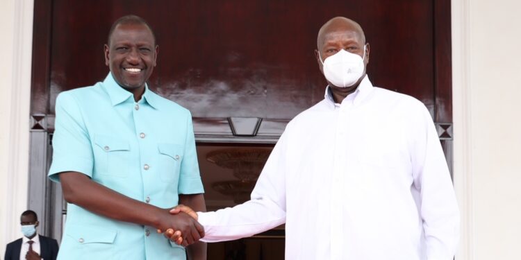 President Museveni with President Ruto