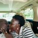 Minister Anite kissing her husband Allan Kajik