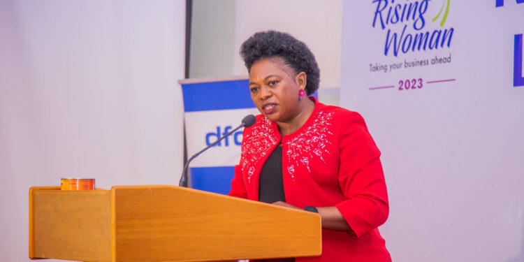 Hon. Ntabaazi Harriet, the State Minister for Trade, Industry and Co-operatives was the Guest of Honor at the launch ceremony.