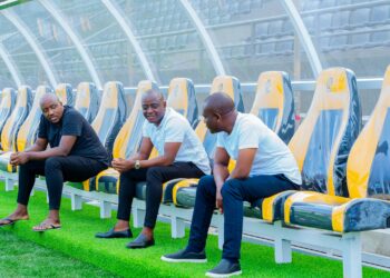 Businessman Ham (middle) at Nakivubo Stadium