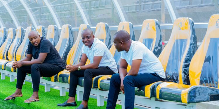 Businessman Ham (middle) at Nakivubo Stadium