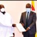 President Museveni with Col Ismael Diaouari