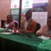 PELUM Uganda officials and partners addressing a press conference on Monday in Kampala