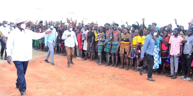 President Museveni in Moroto