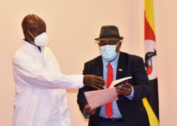 President Museveni with Dr. Jama Musse Jama