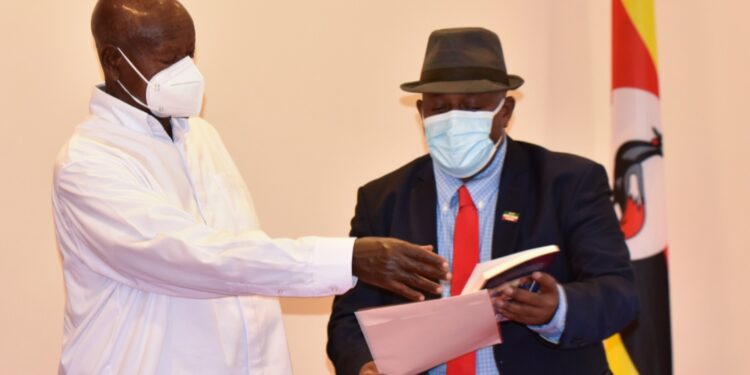 President Museveni with Dr. Jama Musse Jama