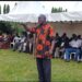 Alex Abura Kawa Lolo addressing participants during a recent meeting of clan chiefs in Lira City.