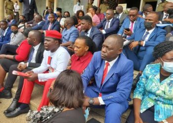 Opposition MPs walked out of Parliament in protest in 2023