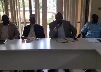 Mukono Deputy RDC Mike Ssegawa alongside other facilitators during celebrations to mark the International Day of Tolerance at Muyenga in Kampala.