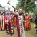 Won Nyaci Me Lango Eng. Dr Michael Moses Odongo Okune with some members of his cabinet and clan leaders arriving at the venue of a cultural ceremony in Akia in Lira City recently